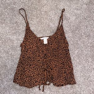 Cheetah H&M tank top